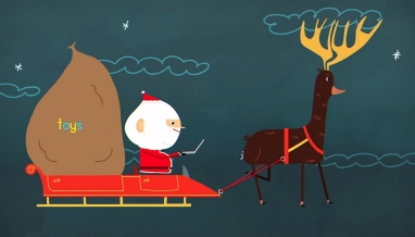 Santa's netbook-internet-laptop